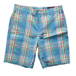 VINEYARD VINES Mens 32 Breaker Shorts 9" Inseam Striped 100% Cotton Chino Shorts